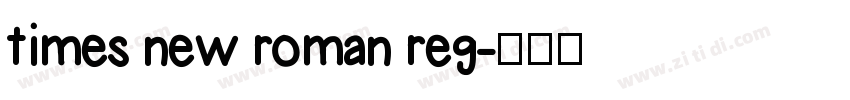 times new roman reg字体转换